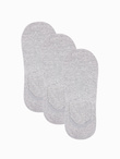 Skarpety męskie stopki 3-pak - szare V3 OM-SOSS-0103