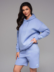 Unisex sweatshirt with hood and pockets - lavender V9 OU-SNBC-0105
