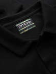 Men's structured knit polo collar sweatshirt - black V8 OM-SSNZ-0149