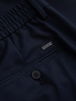 Męskie spodnie chino z gumką w pasie SLIM FIT - granatowe V3 OM-PACP-0157