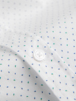 Men's cotton micro pattern REGULAR FIT shirt - white V1 OM-SHCS-0152