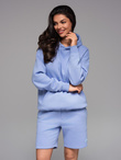 Unisex sweatshirt with hood and pockets - lavender V9 OU-SNBC-0105
