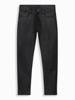 Men's waxed denim SLIM FIT pants - black V3 OM-PADP-0149