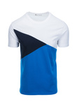 Men's tri-color t-shirt - blue V4 S1640