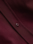 Bawełniana męska koszula REGULAR z dzianiny single jersey - bordowa V3 OM-SHCS-0138