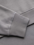 Unbuttoned men's sweatshirt with stand-up collar and hood - black V1 OM-SSZP-0216