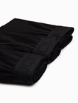 Men's cotton boxer shorts with logo - 3-pack black V1 OM-UNBO-0105
