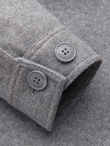 Men's lightweight fleece jacket with viscose - gray V2 OM-JANP-0199