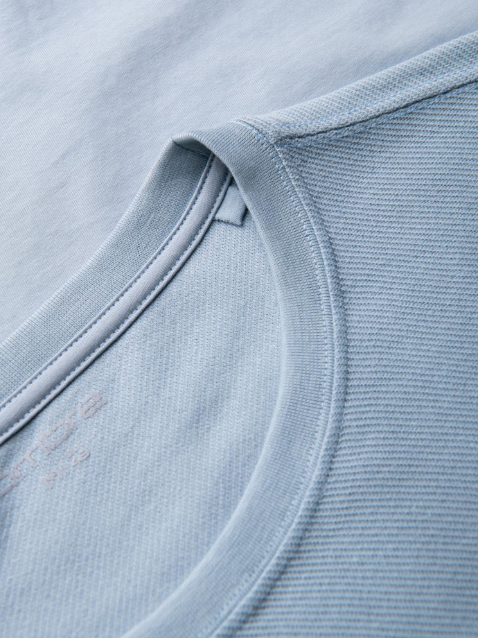 Men's LOOSE FIT t-shirt with pocket - blue V4 OM-TSCT-0171 