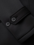 Men's insulated coat with hood and concealed zipper - black V1 OM-COWC-0110