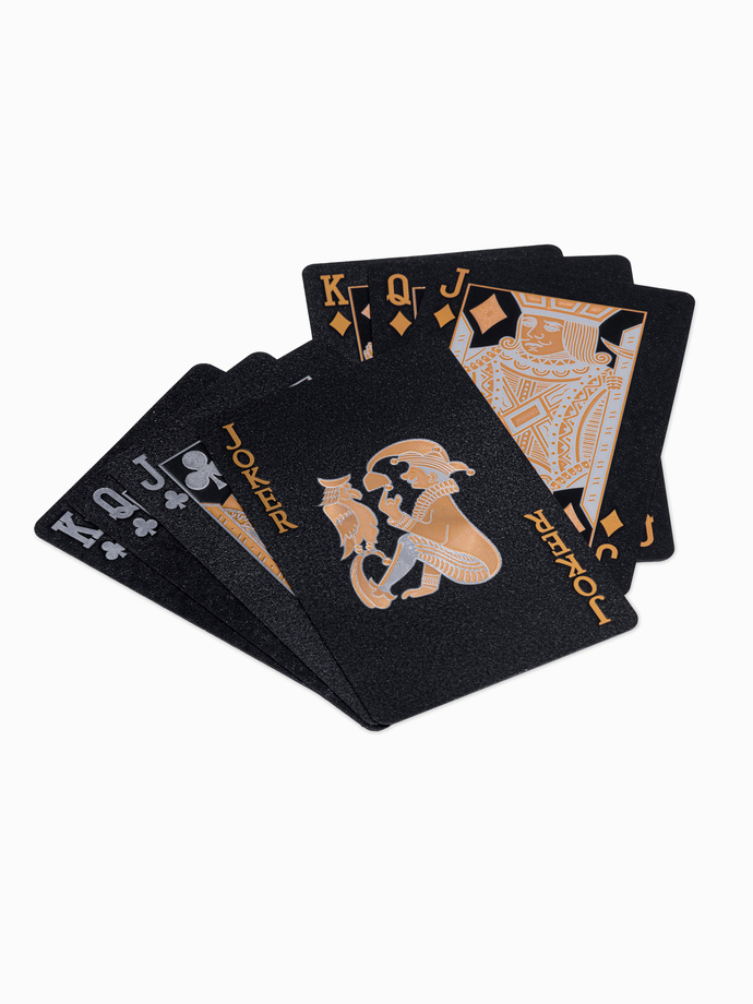 Gift set for him - gray/melange hat + 2-pack of patterned socks + Z64 playing cards