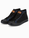 Buty męskie sneakersy - czarne V5 T375