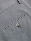 Eleganckie męskie spodnie chino SLIM FIT - jasnoszare V1 OM-PACP-0191