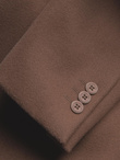 Men's casual blazer with decorative buttons on cuffs - light brown V2 OM-BLZB-0118