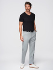 Men's V-NECK T-shirt with elastane - black V3 OM-TSCT-0106