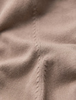 Men's knitted fitted turtleneck with viscose - beige V5 OM-SWTN-0101