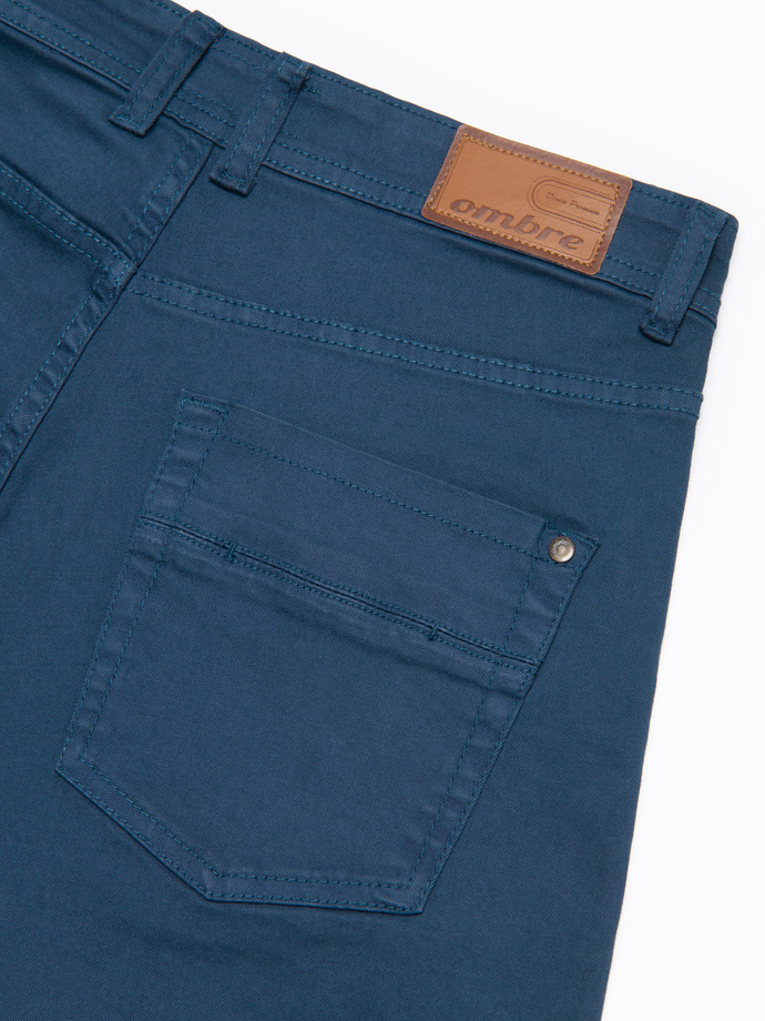 Szorty męskie CHINO - ciemnoniebieskie V8 OM-SRDS-0103