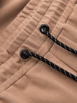 Men's sweatpants with logo - brown V3 OM-PASK-0167