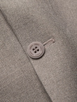 Men's elegant blazer with decorative buttons on cuffs - beige V3 OM-BLZB-0114