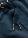Men's RELAXED FIT short sweat shorts in athleisure style - navy blue V4 OM-SRWS-0122