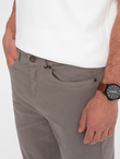 Men's tailored chino pants - dark beige V5 OM-PACP-0151