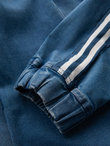Men's denim joggers with piping - blue V3 OM-PADJ-0156