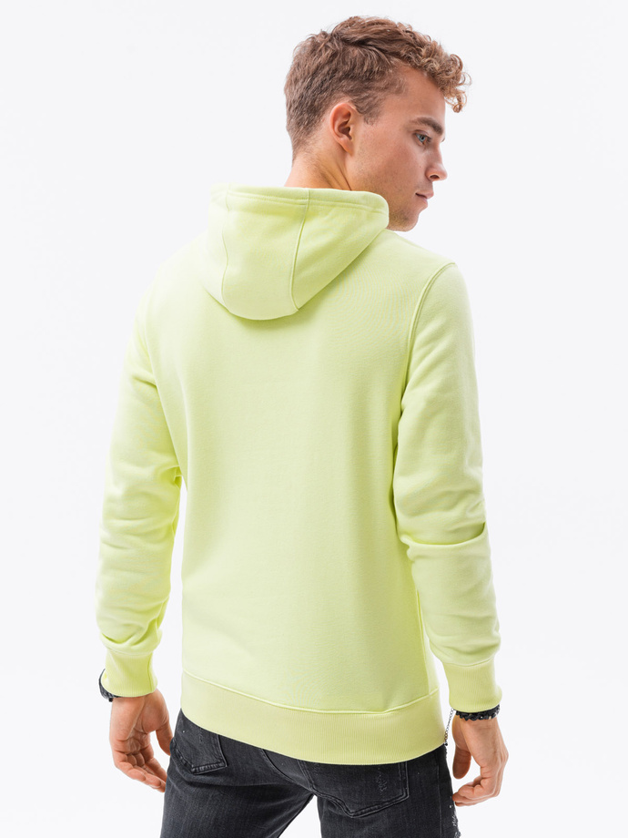 Men's hooded sweatshirt - lime OM-SSBN-0120
