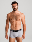 Men's cotton boxer shorts with contrasting elastic - 7-pack mix V2 OM-UNBO-0100