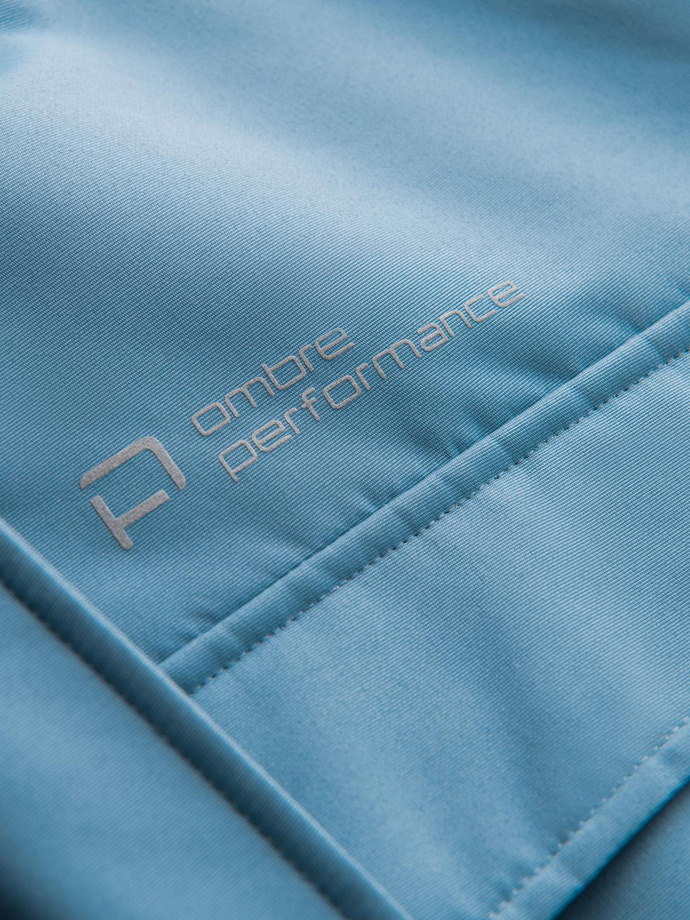 Insulated long men's jacket with reflective elements - blue V4 OM-JALJ-0169