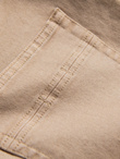 Jeansowe spodnie męskie bez przetarć SLIM FIT - beżowe V8 OM-PADP-0148