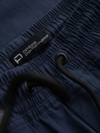 Men's JOGGER pants with zippered cargo pockets - navy blue V5 OM-PAJO-0135