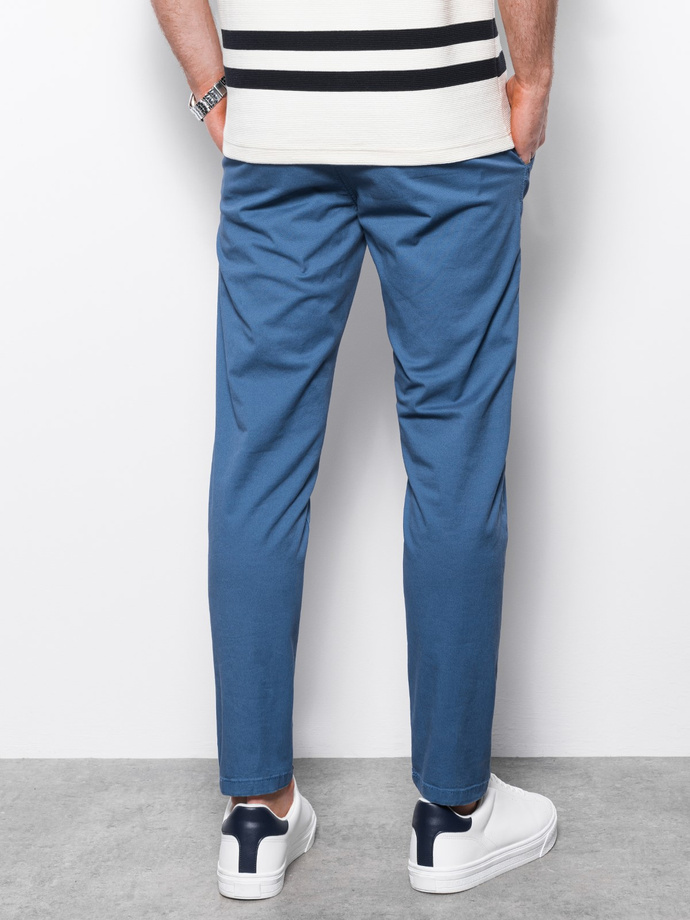 Men's pants chinos - blue P894