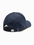 Men's baseball cap with patch - navy blue V2 OM-ACCS-0103