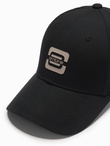 Men's baseball cap with logo - black V2 OM-ACCS-0100
