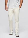 Men's sweatpants with unlined leg - cream V11 OM-PABS-0206