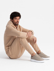 Men's eco leather sneaker shoes with thick sole - ash V1 OM-FOSL-0166