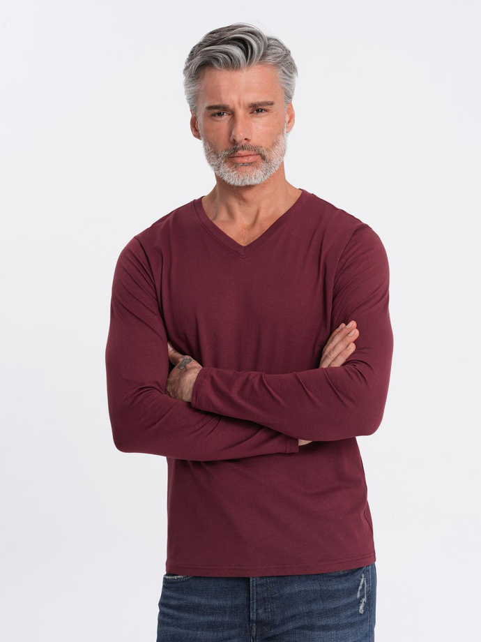 Men's V-NECK longsleeve set - mix 2-pack V7 Z41