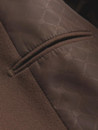Men's casual blazer with decorative buttons on cuffs - light brown V2 OM-BLZB-0118