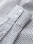 Męska koszula w drobny wzór SLIM FIT - biała V2 OM-SHCS-0140