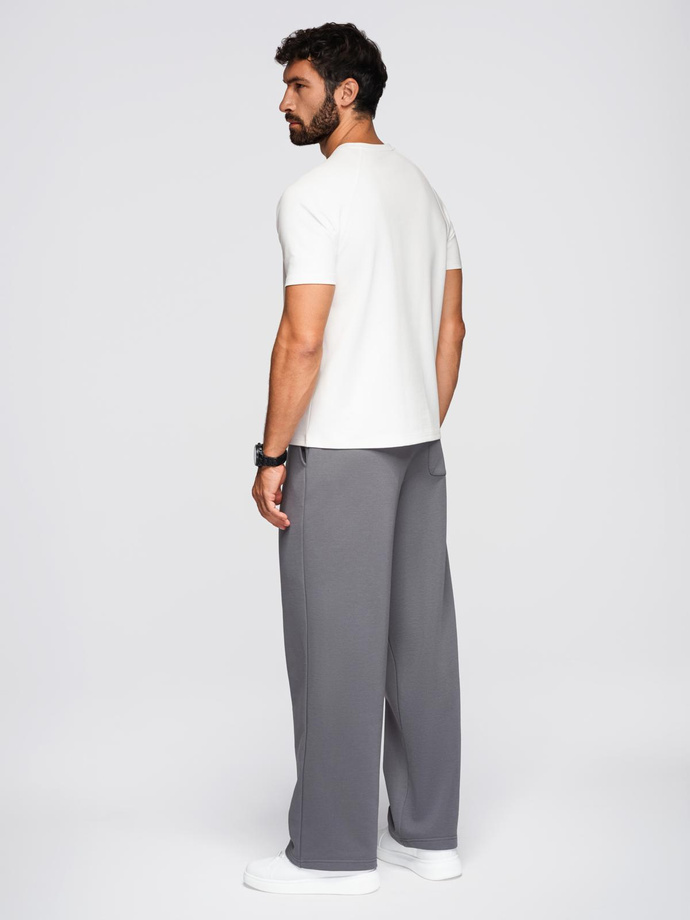 Men's COMFORT FIT T-shirt with raglan sleeves - off-white V1 OM-TSCT-0240