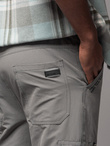 Men's jogger pants with cargo pockets and print - gray V4 OM-PAJO-0200