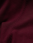 Men's single color knitted turtleneck with viscose - maroon V4 OM-SWTN-0101