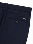 Męskie spodnie chino z gumką w pasie SLIM FIT - granatowe V3 OM-PACP-0157