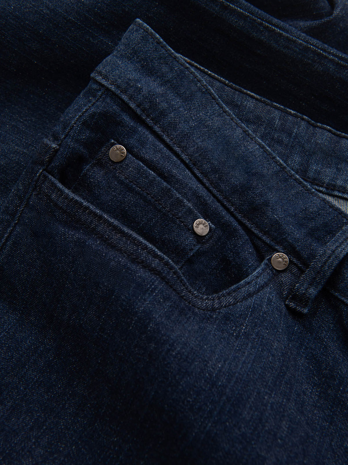 Klasyczne męskie jeansowe spodnie REGULAR FIT – indygo V1 OM-PADP-0152