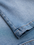 Denim men's shorts with a classic cut - light blue V2 OM-SRDS-0171
