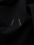 T-shirt męski SLIM FIT z elastanem i printem – czarny V1 OM-TSBC-0222 