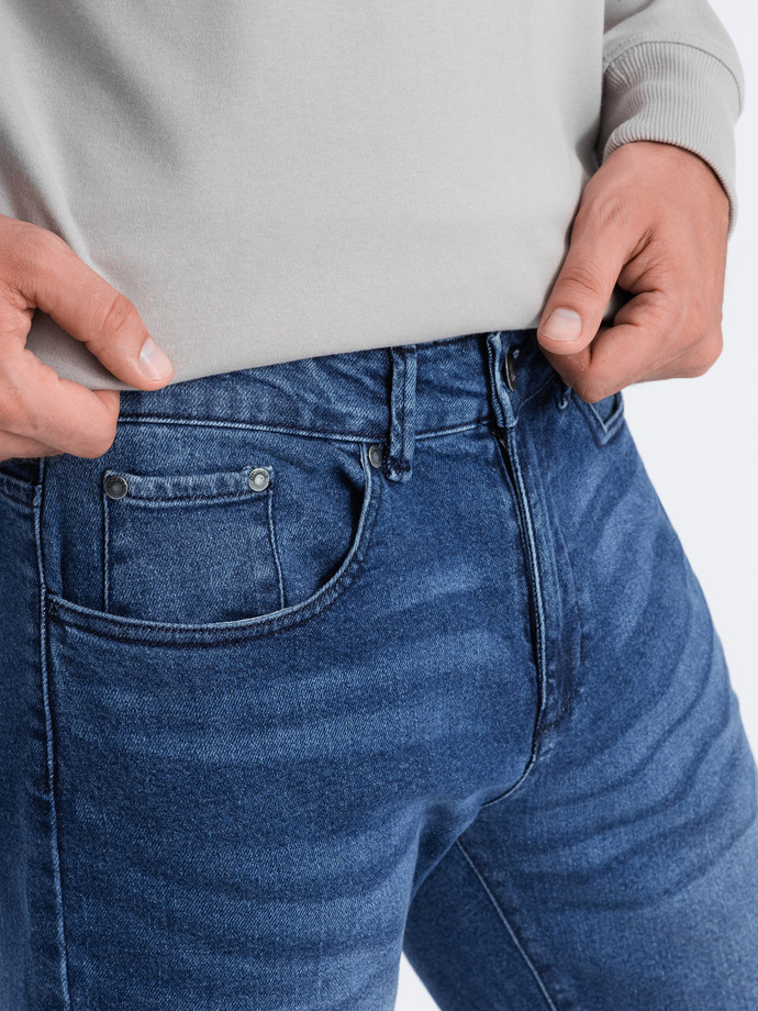 Men's denim pants SLIM FIT - blue V3 OM-PADP-0110