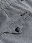 Męskie spodnie chino z gumką w pasie SLIM FIT - szare V1 OM-PACP-0158