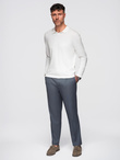 Structured men's polo longsleeve with patch - black V1 OM-POLS-0131