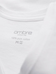 BASIC men's classic cotton T-shirt with a crew neckline - white V4 OM-TSBS-0237